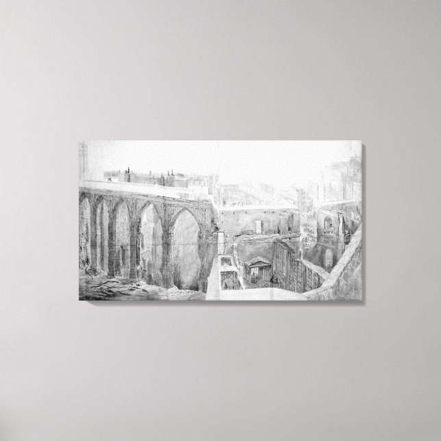 St. Stephen's, House of Lords after the fire Canvas Print (Front)