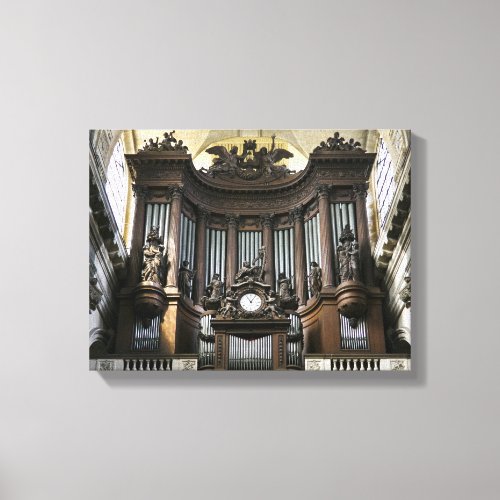 St Sulpice organ Canvas Print