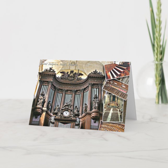 St Sulpice pipe organ Card (Front)