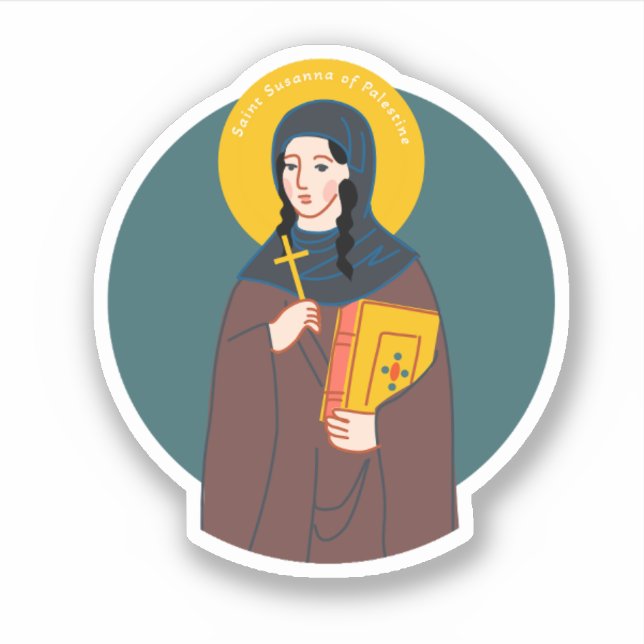 St. Susanna the Deaconess Sticker (Front)