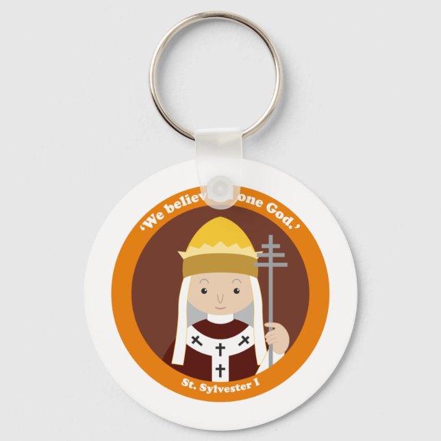 St. Sylvester I Keychain (Front)