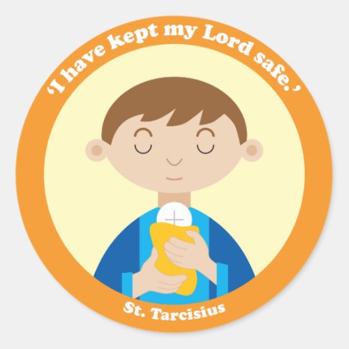 St Tarcisius Classic Round Sticker