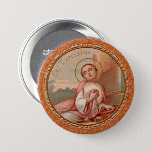 St Tarcisius of Rome Roundel BF 004 Button