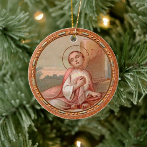 St Tarcisius of Rome Roundel BF 004 Ceramic Ornament