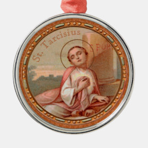 St. Tarcisius of Rome Roundel (BF 004) Metal Ornament