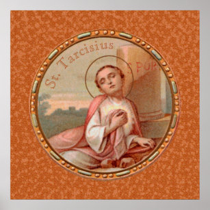 St. Tarcisius of Rome Roundel (BF 004) Poster