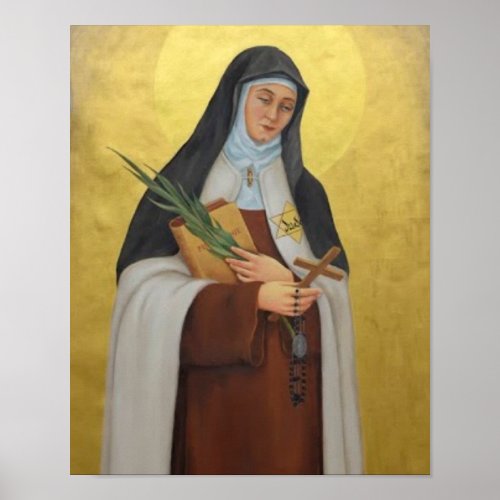 St Teresa Benedicta of the Cross Carmelite  Poster