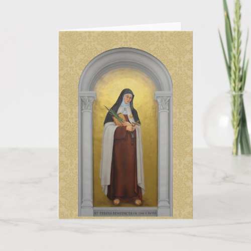 St Teresa Benedicta of the Cross Carmelite Saint Card