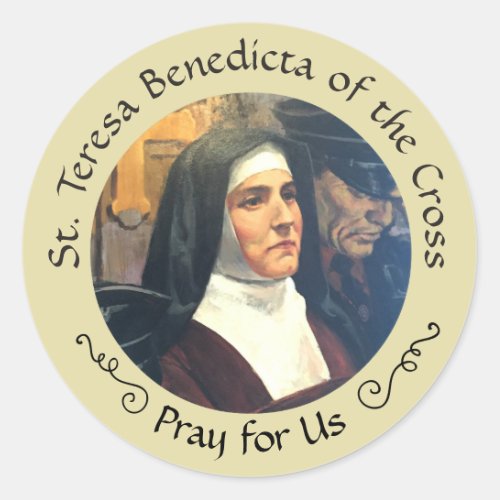 St Teresa Benedicta of the Cross Feast Aug 9 Classic Round Sticker