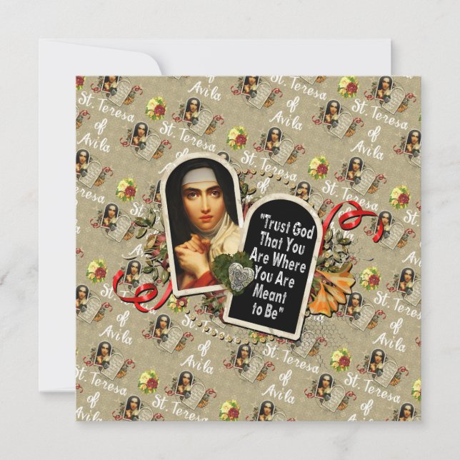 St Teresa de Avila Catholic Saint Therese (Front)