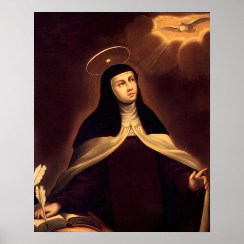 St Teresa de Avila Catholic Saint Therese Arco  Poster