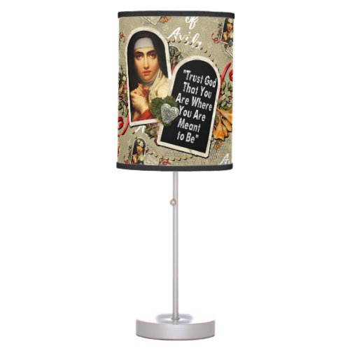 St Teresa de Avila Catholic Saint Therese _Gerard Table Lamp