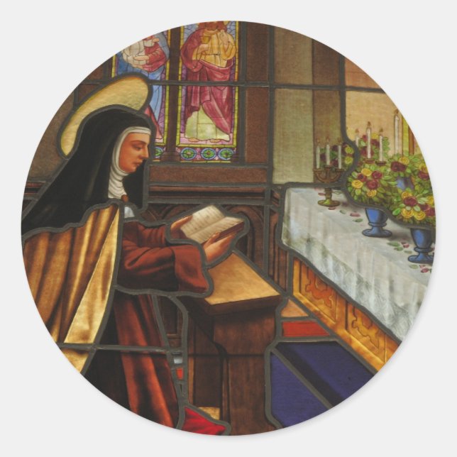 St. Teresa of Avila (2) Classic Round Sticker (Front)