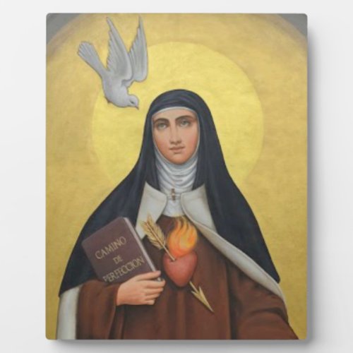 St Teresa of Avila Catholic Carmelite Saint Plaque