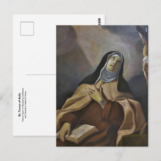 St. Teresa of Avila Catholic Patron Saint of Postcard