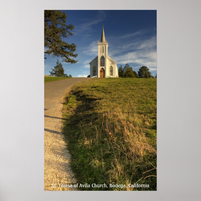St. Teresa of Avila Church, Bodega, California Poster (Front)