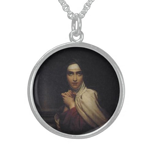 St Teresa of vila _ Franois Grard Sterling Silver Necklace
