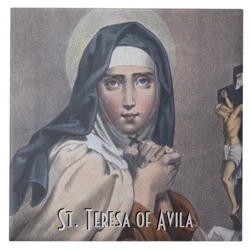 St Teresa of Avila M 008 Ceramic Tile