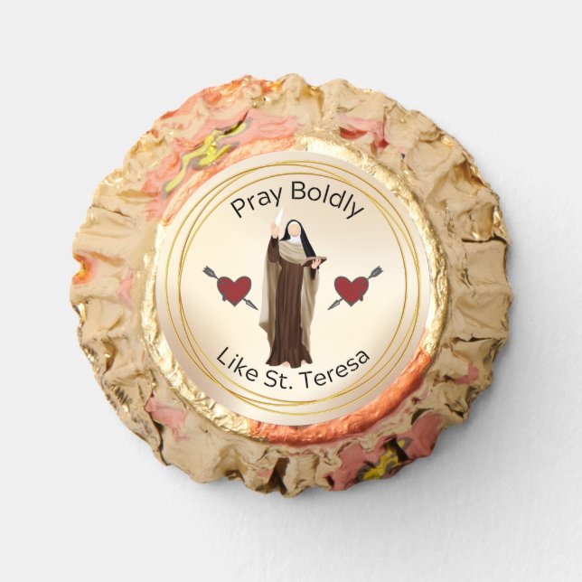 St. Teresa of Avila Pierced Heart All Saints Reese's Peanut Butter Cups (Front)