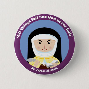 St. Teresa of Avila Pinback Button