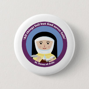 St. Teresa of Avila Pinback Button