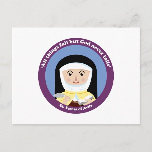 St Teresa of Avila Postcard
