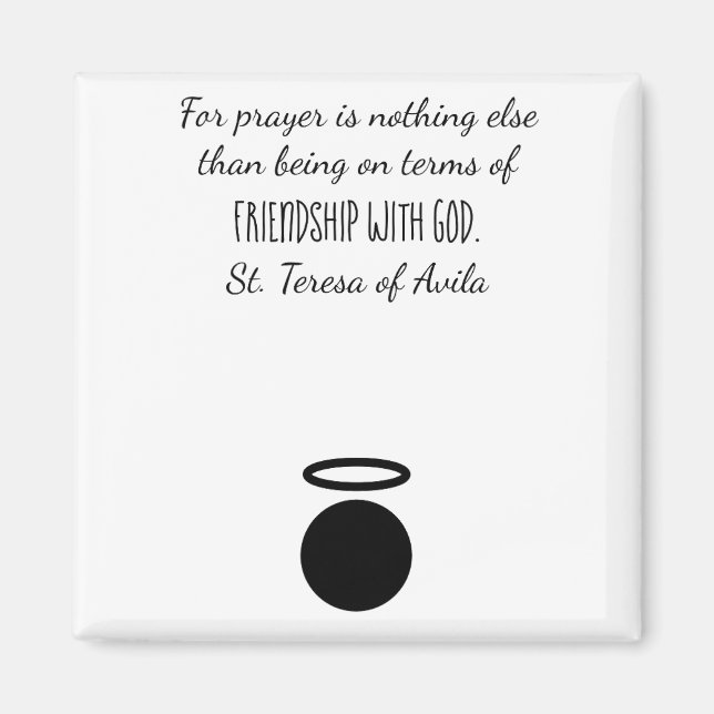 St. Teresa of Avila Quote Magnet (Front)