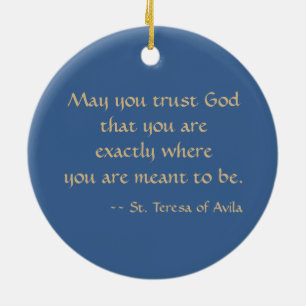 St. Teresa of Avila (SAU 28) Ceramic Ornament