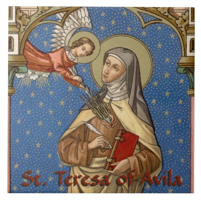 St. Teresa of Avila (SAU 28) Ceramic Tile (Front)