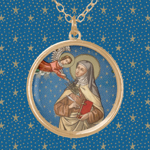 St. Teresa of Avila (SAU 28) Gold Plated Necklace