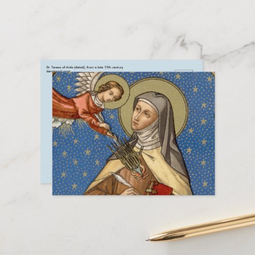 St Teresa of Avila SAU 28 Postcard