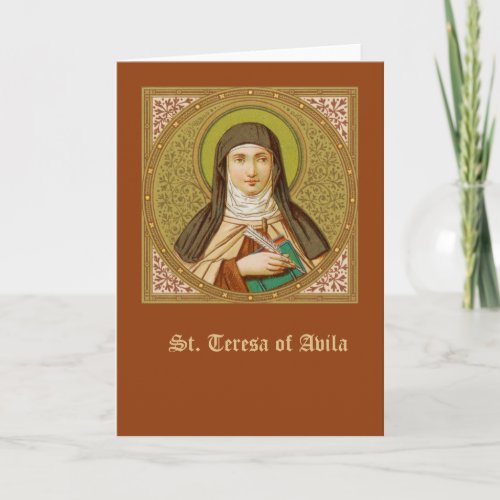 St Teresa of Avila SNV27 Blank Greeting Card