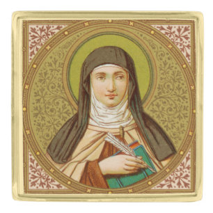 St. Teresa of Avila (SNV 27) Gold Finish Lapel Pin