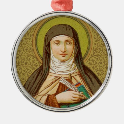 St Teresa of Avila SNV 27 Premium Round Metal Ornament