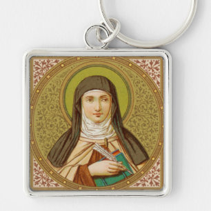 St. Teresa of Avila (SNV 27) Premium Square Keychain