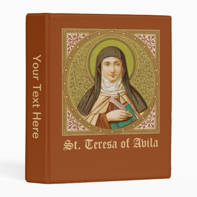 St. Teresa of Avila (SNV 27) (Square Image #1a) Mini Binder (Front/Spine)