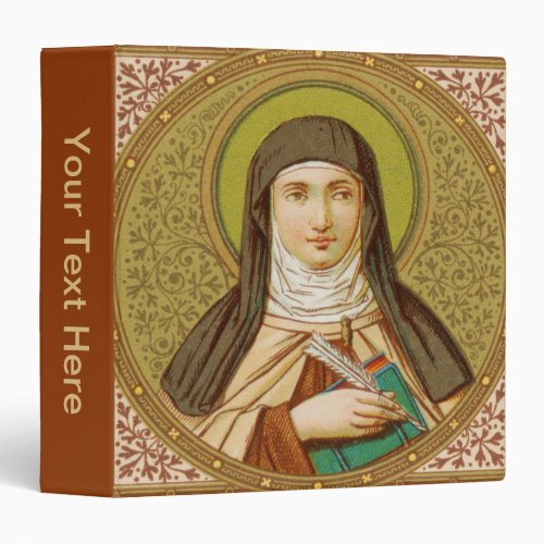 St Teresa of Avila SNV 27 Square Image 2b 3 Ring Binder