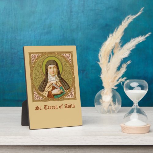 St Teresa of Avila SNV 27 Square Image 5x7 Plaque