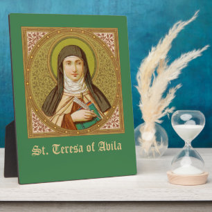 St. Teresa of Avila (SNV 27) (Square Image) 8"x10" Plaque