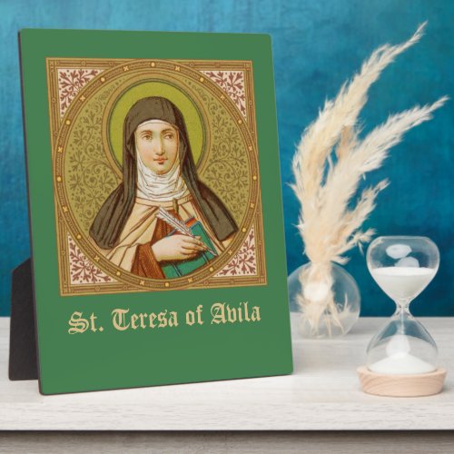 St Teresa of Avila SNV 27 Square Image 8x10 Plaque