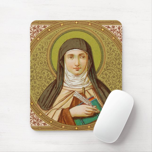 St. Teresa of Avila (SNV 27) (SquareImage) Vert Mouse Pad (With Mouse)