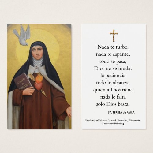 St Teresa of Avila Spanish Prayer Catholic Nun