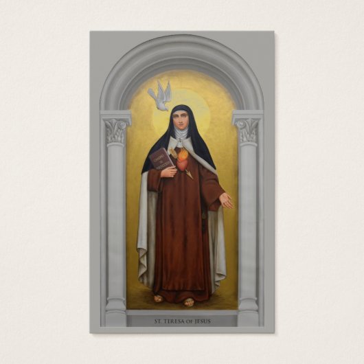 St. Teresa of Avila Teresa of Jesus Holy Card (Front)