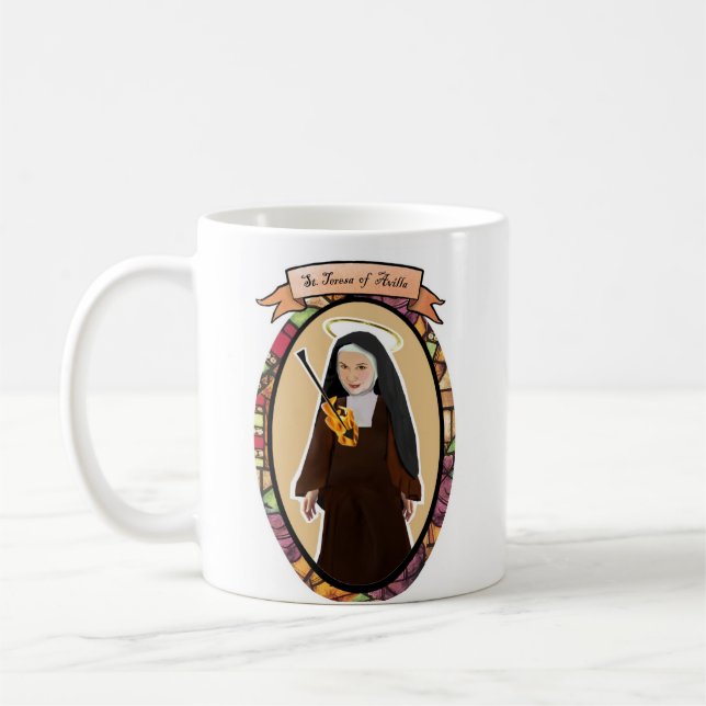 St Teresa of Avilla icon mug (Left)