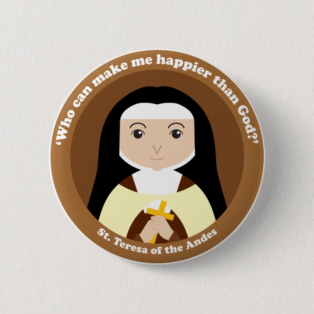 St. Teresa of the Andes Button (Front)