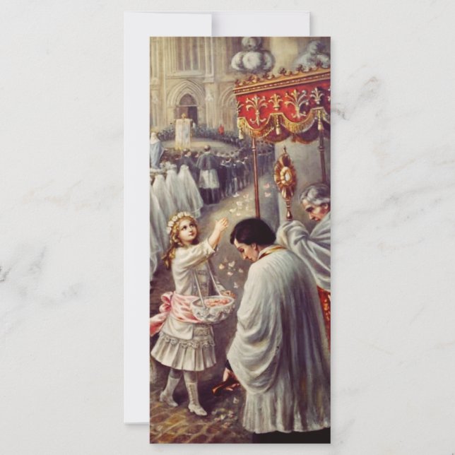 St. Teresa throws flowers to the Blessed Sacrament (Front)