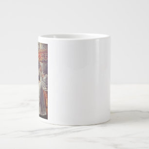 St. Teresa throws flowers to the Blessed Sacrament Giant Coffee Mug