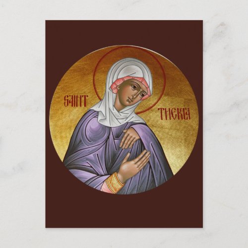 St Thekla Prayer Card