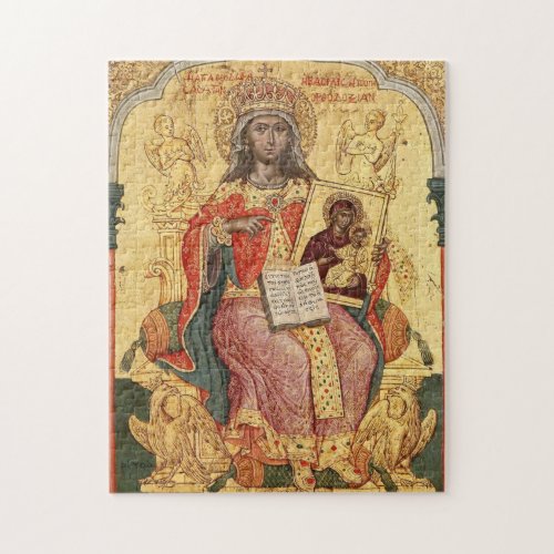 St Theodora With a Scepter and Icon of the Virgin Jigsaw Puzzle