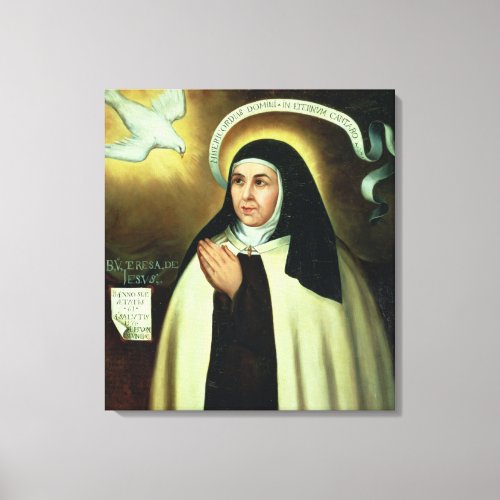 St Theresa of Avila  1570 Canvas Print